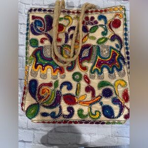 Boho embroidered handbag brand new handmade
